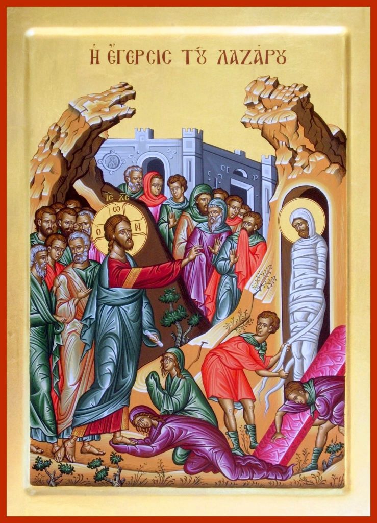 Icon of the Raising of Lazarus